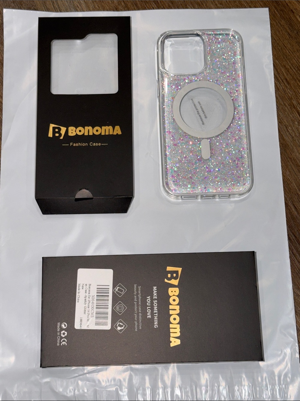 Glitter Clear Phone Case with MagSafe - iPhone 14 ProMax